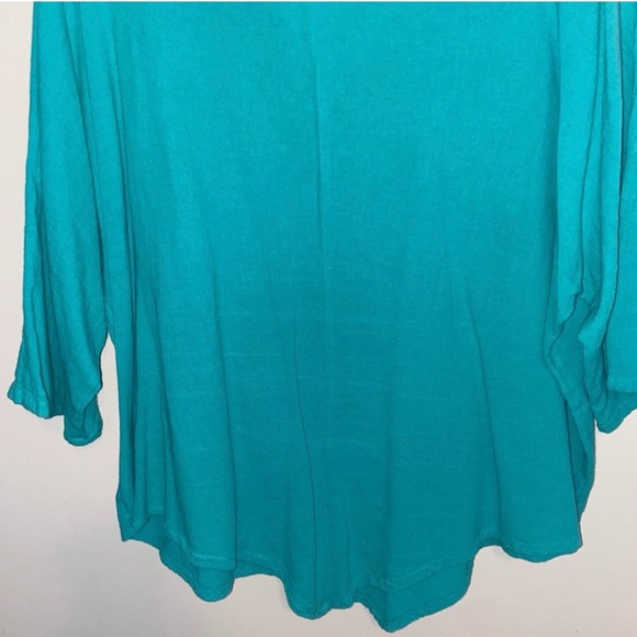 Oh My Gauze Top Womens XXL Size 3 Gauzy Cotton Lagenlook Summer Beachy Boho - Picture 7 of 11